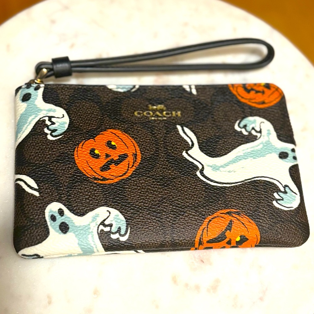 NWT Coach Halloween Wristlet